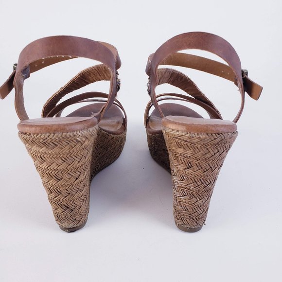 JellyPop Beaded Wicker Wedge Size 8 - Picture 6 of 14